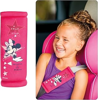 Minnie Mouse MIKFZ442 - Almohadilla para cinturón de seguridad, diseño impreso, color rosa