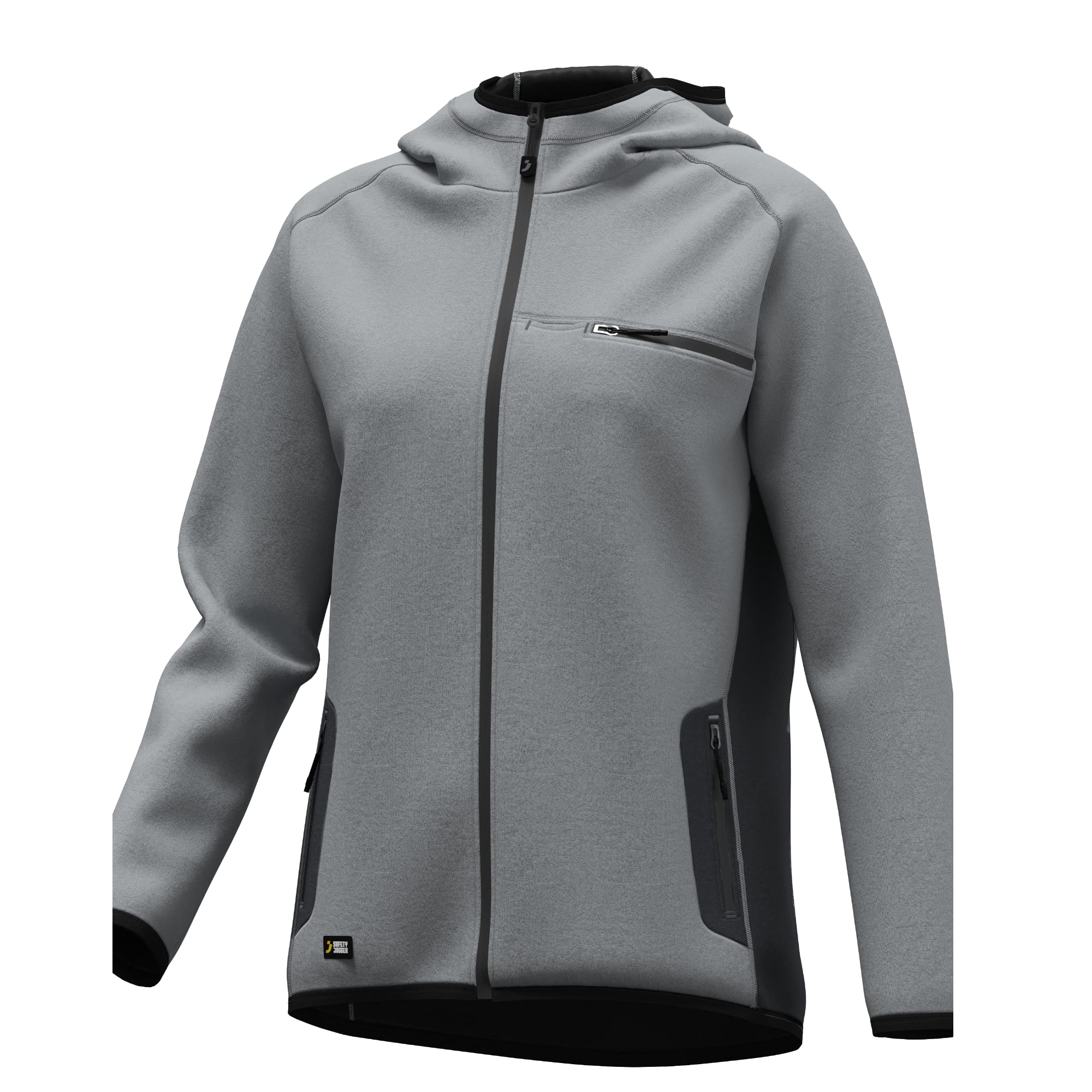 Safety Jogger damska bluza z kapturem – Oak – bluza z zamkiem błyskawicznym, bluza z kapturem z funkcjonalnymi kieszeniami i nowoczesnym wzornictwem, oddychający polar roboczy