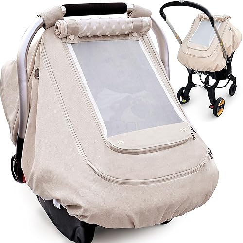 YVMVDV - Funda impermeable para asiento de automóvil para bebé, funda patentada para asiento de automóvil para clima frío, para niños y niñas,
