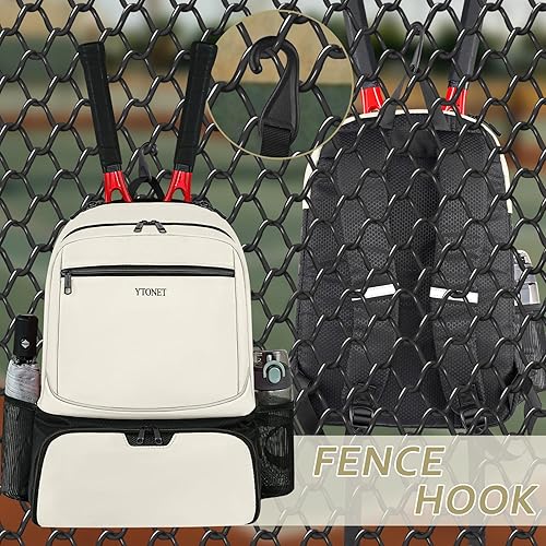 Miniatura 6 de Ytonet Tennis Bag Tennis Backpack for Women Men 2 Rackets with Insulated Pocket Ventilated Shoe Compartment
