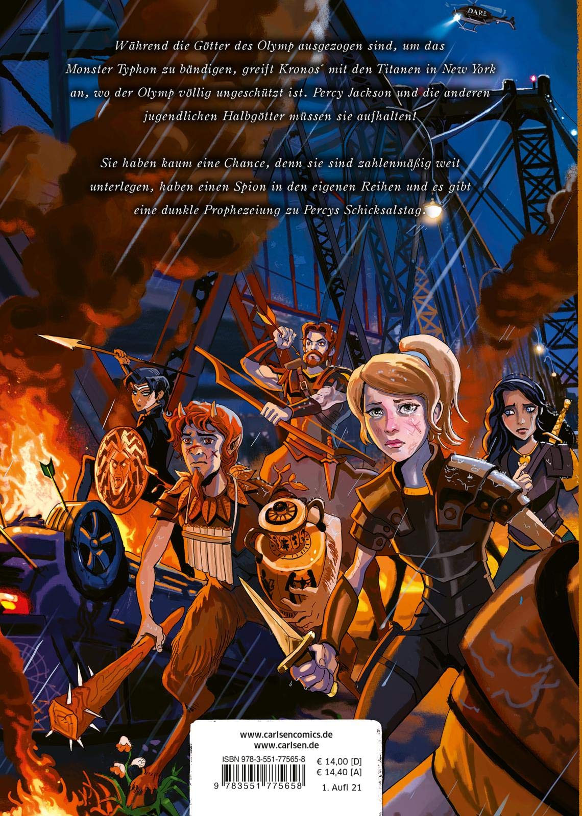 Percy Jackson (Comic) 5: Die letzte Göttin: Der Kinderbuch-Klassiker als Comic-Adaption für Jungen und Mädchen ab 12 Jahre über griechische Titanen und Halbgötter (5)