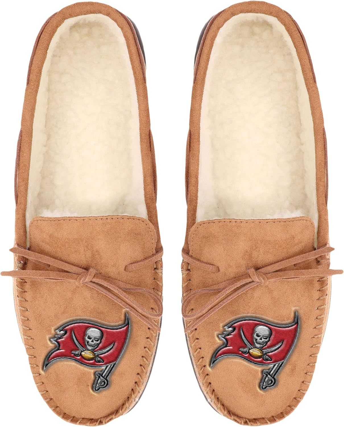 FOCO Mens NFL Team Logo Moccasin Slippers : Sports & Outdoors