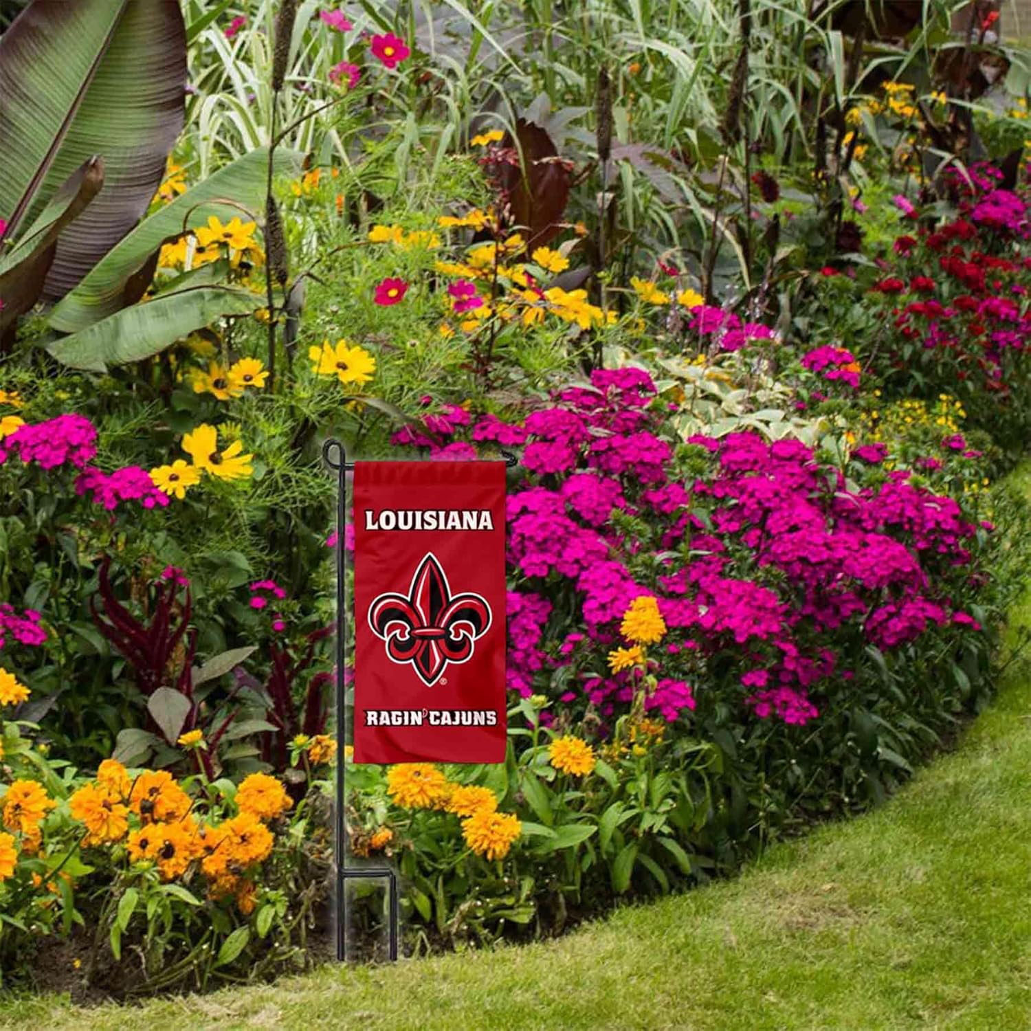 Louisiana Lafayette Ragin Cajuns Mini Garden and Flower Pot Flag Topper - Image 4
