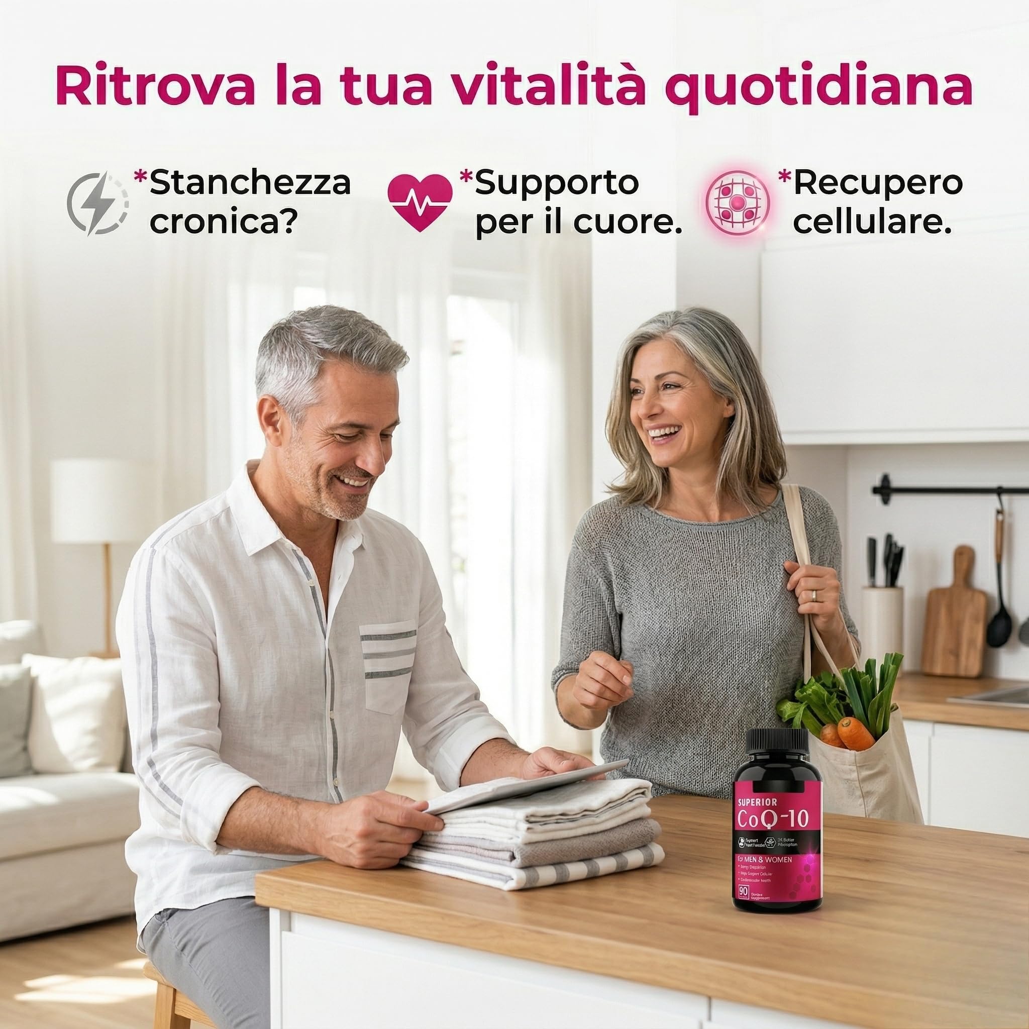 Coenzima Q10 300mg | 90 Capsule Vegane | Alta Assorbibilità