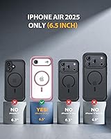 Vista 762 de Miracase Funda magnética para iPhone 14 de 6.1 pulgadas, protector de pantalla de vidrio templado integrado + protector de lente, compatible