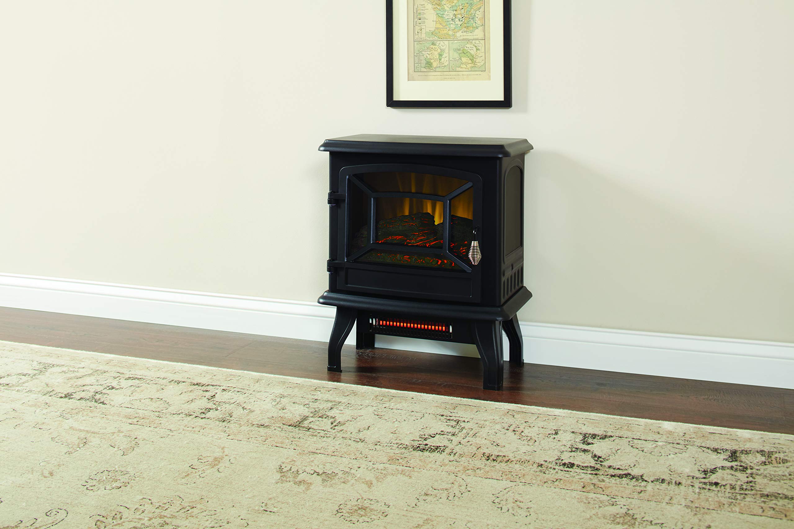 Pleasant Hearth ES-217-10 17 Infrared 2 Stage Heater Electric Stove, Black  : Amazon.ca: Tools u0026 Home Improvement