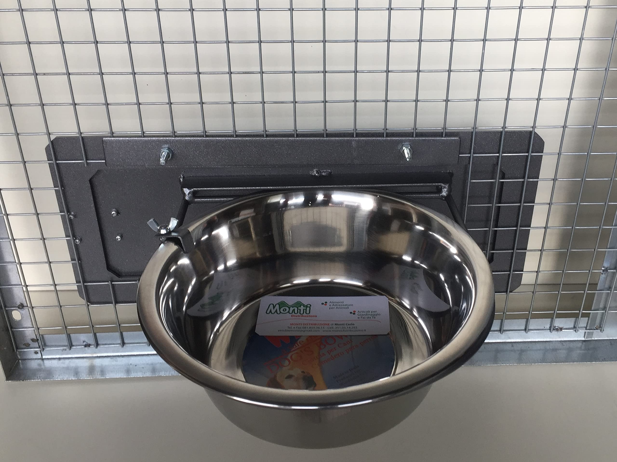 Ciotola Girevole in Acciaio Inox per Cani. 1 Mangiatoia Rotante Universale.