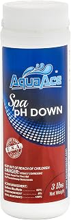 AquaAce Spa Hot Tub pH Down, 3 Pound, pH Decreaser and Alkalinity Reducer for Hot Tubs and Spas, Made in USA