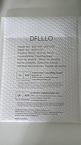 Miniatura 2 de Deluxe - Espejo de ducha grande sin niebla (12.0 x 8.0 in), espejo de afeitado de viaje, sin niebla, espejo de ducha inastillable, portátil