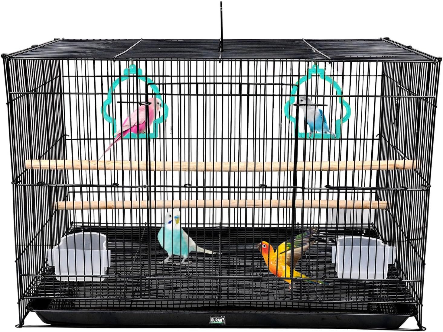 Buraq 2 Ft Bird Cage with 2 Gate-Best for Love Bird Cages, Parrot ...