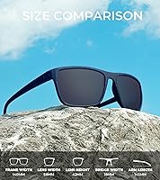Vista 3 de KALIYADI Gafas de sol polarizadas para hombre, gafas de sol ligeras con protección UV para conducir, pescar y jugar golf