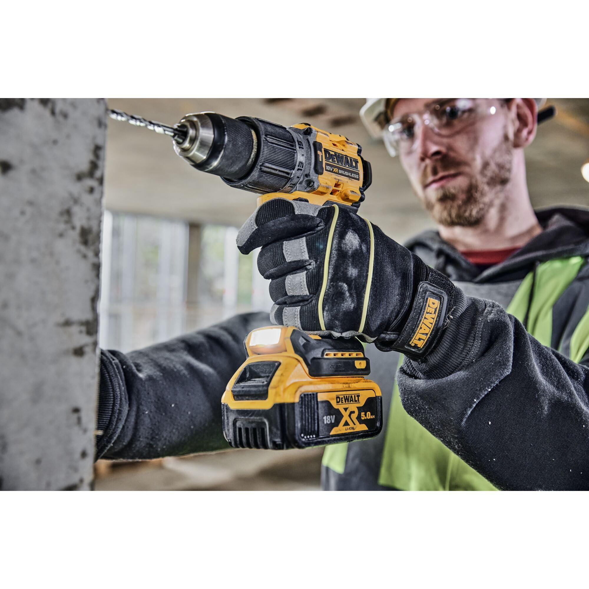 DEWALT DCD805P2T-QW Perceuse-visseuse à percussion compacte sans balais XR 18 V Li-Ion 5 Ah