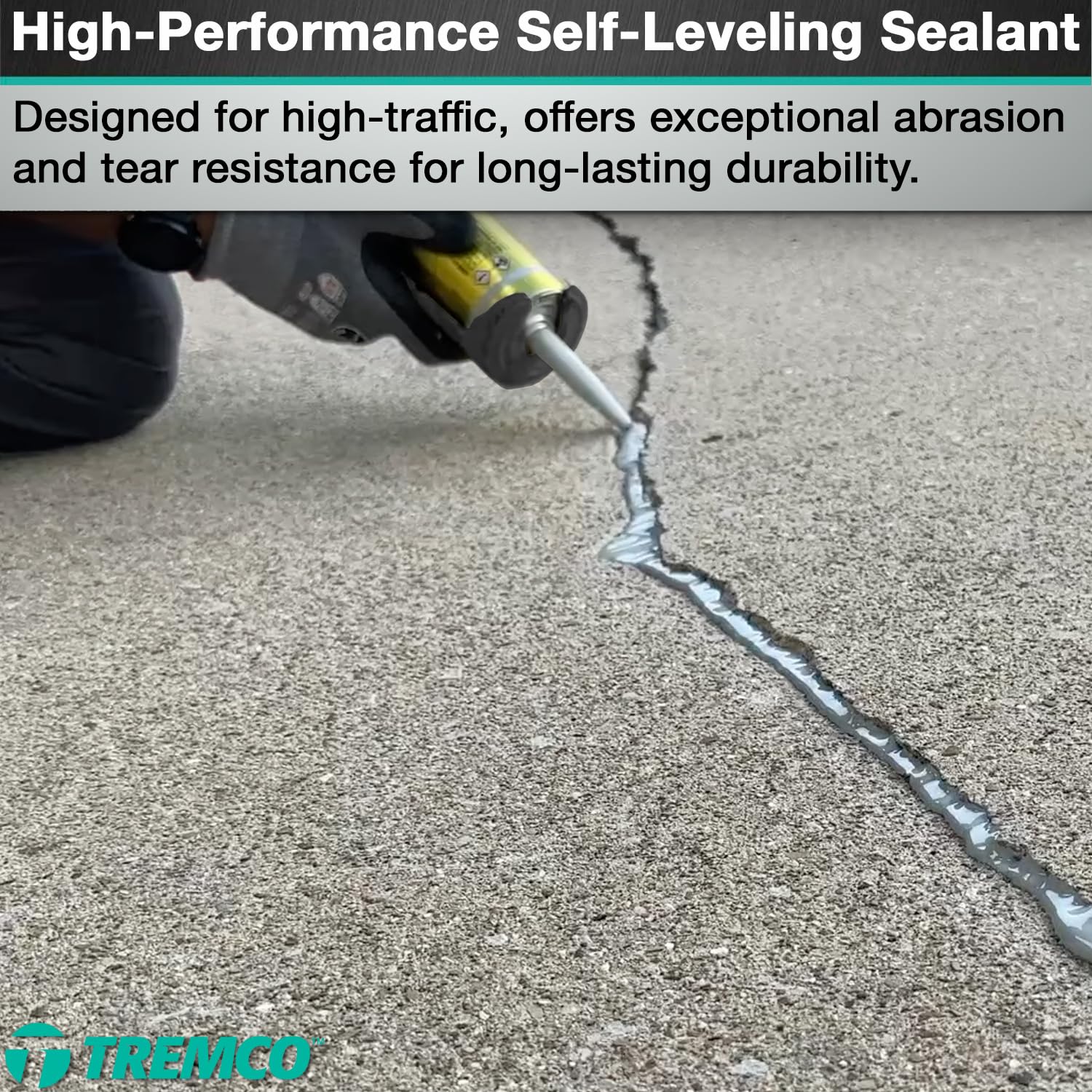 Tremco Vulkem 45 SSL 30oz, Semi Self Leveling Polyurethane Joint Sealant, Case of 12, Gray with AWF PRO Gloves and AWF PRO Heavy Duty, 18:1 Thrust Caulk Gun with AWF PRO Gloves