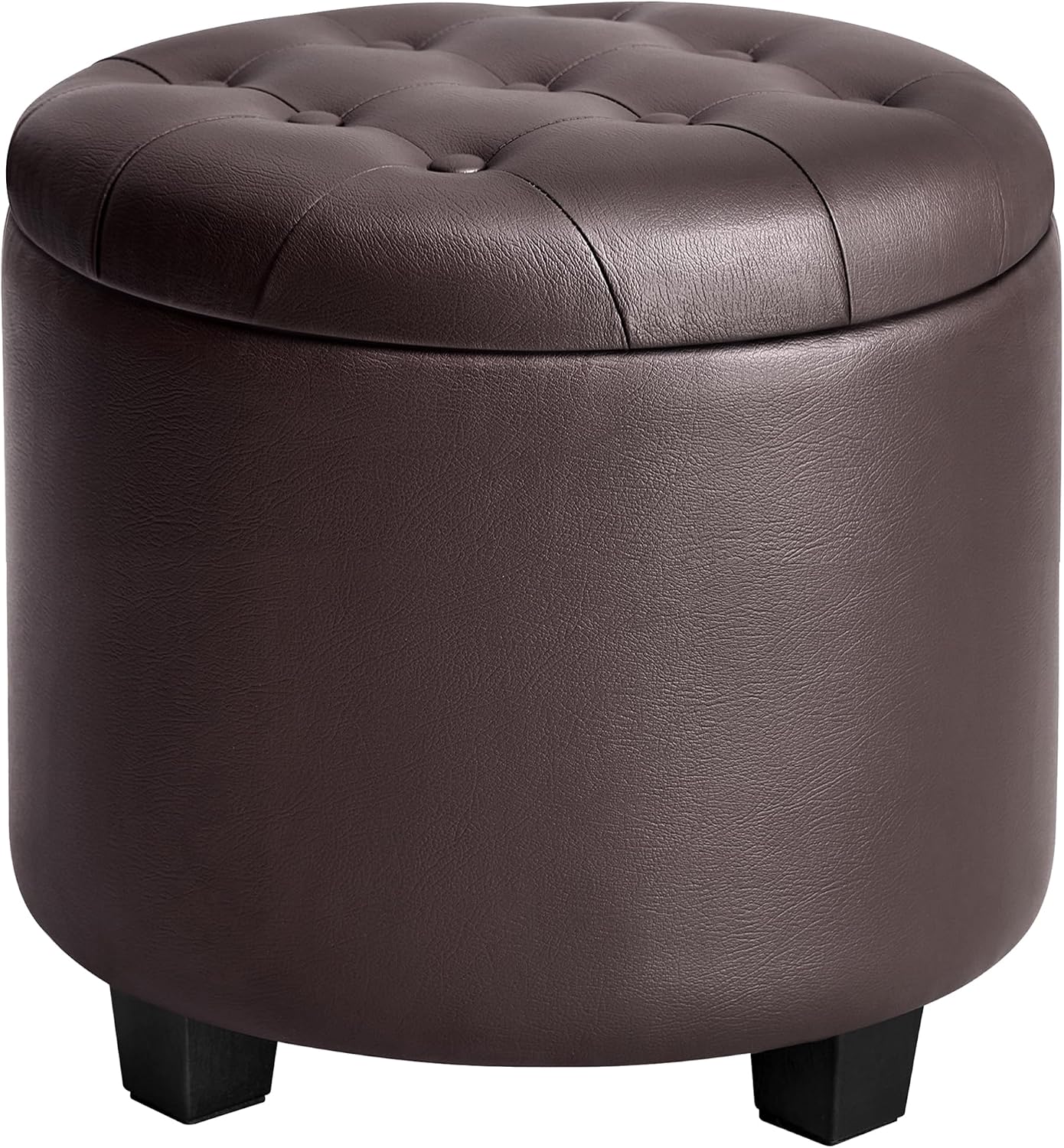 SONGMICS round storage ottoman