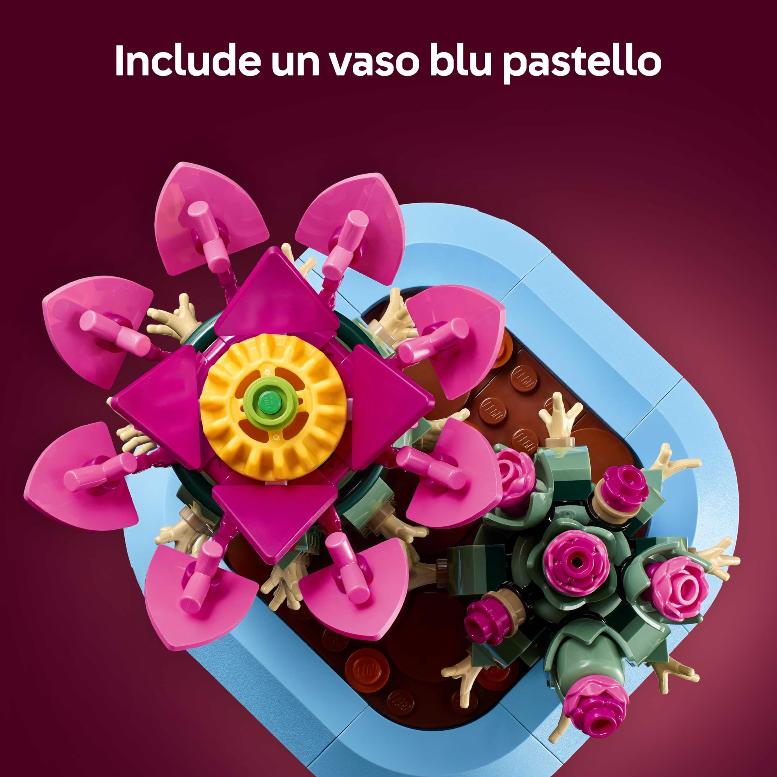 LEGO Botanicals Cactus in Fiore - Pianta Artificiale in Vaso con 2 Cactus e Fiori Finti - Decorazione Fai da Te per Camera da Letto - Regalo per Bambine da 9 Anni e Adulti Amanti delle Piante - 11509