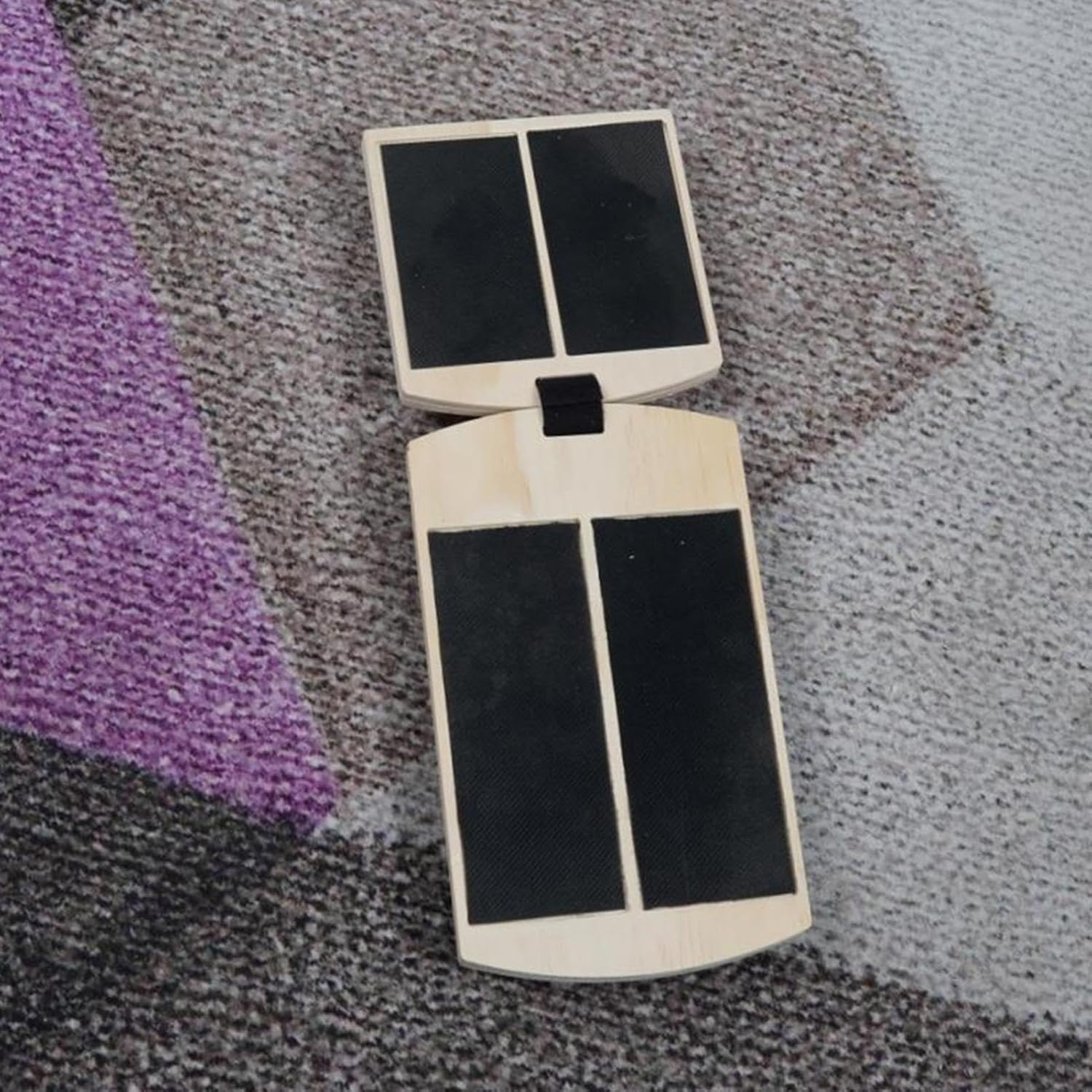 Generic Balance Board - Slant Ankle Strengthener | Wooden Core Strength & Stability Trainer | Black, Adult