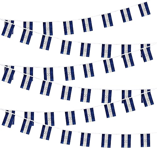 Miniatura 1 de Banderas de Honduras pequeñas banderas hondureñas pequeñas banderas de Honduras banderas de Honduras para gran apertura, festival olímpico,