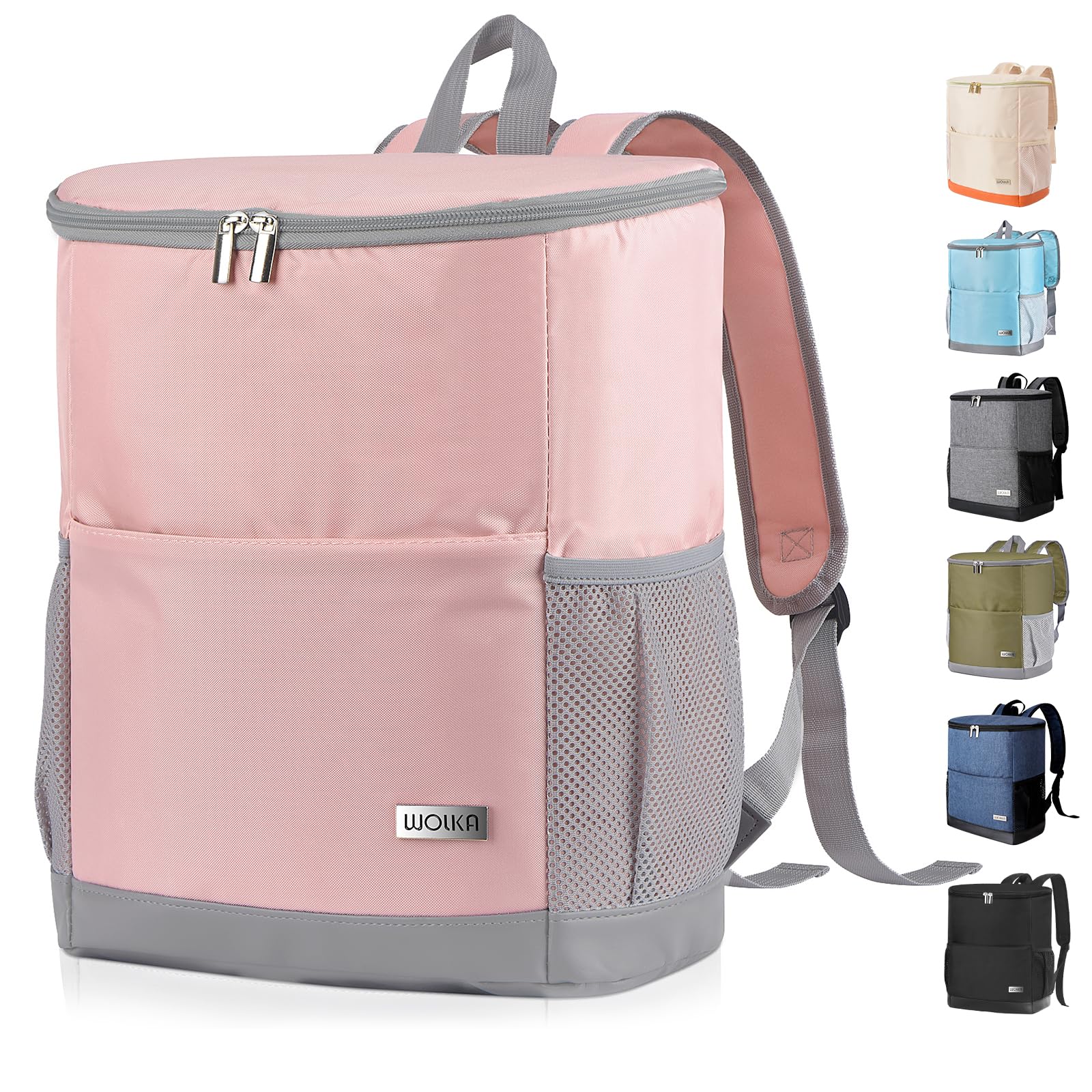 Photo 1 of ***RIPPED*** SEE PHOTO*** Insulated Cooler Backpack Small- Leak Proof Backpack Cooler 30 Cans, Waterproof Lightweight Cooler Bag for 12h Hot/Cold Retention - Portable Soft Cooler for Travel, Camping, Beach, Lunch-Pink