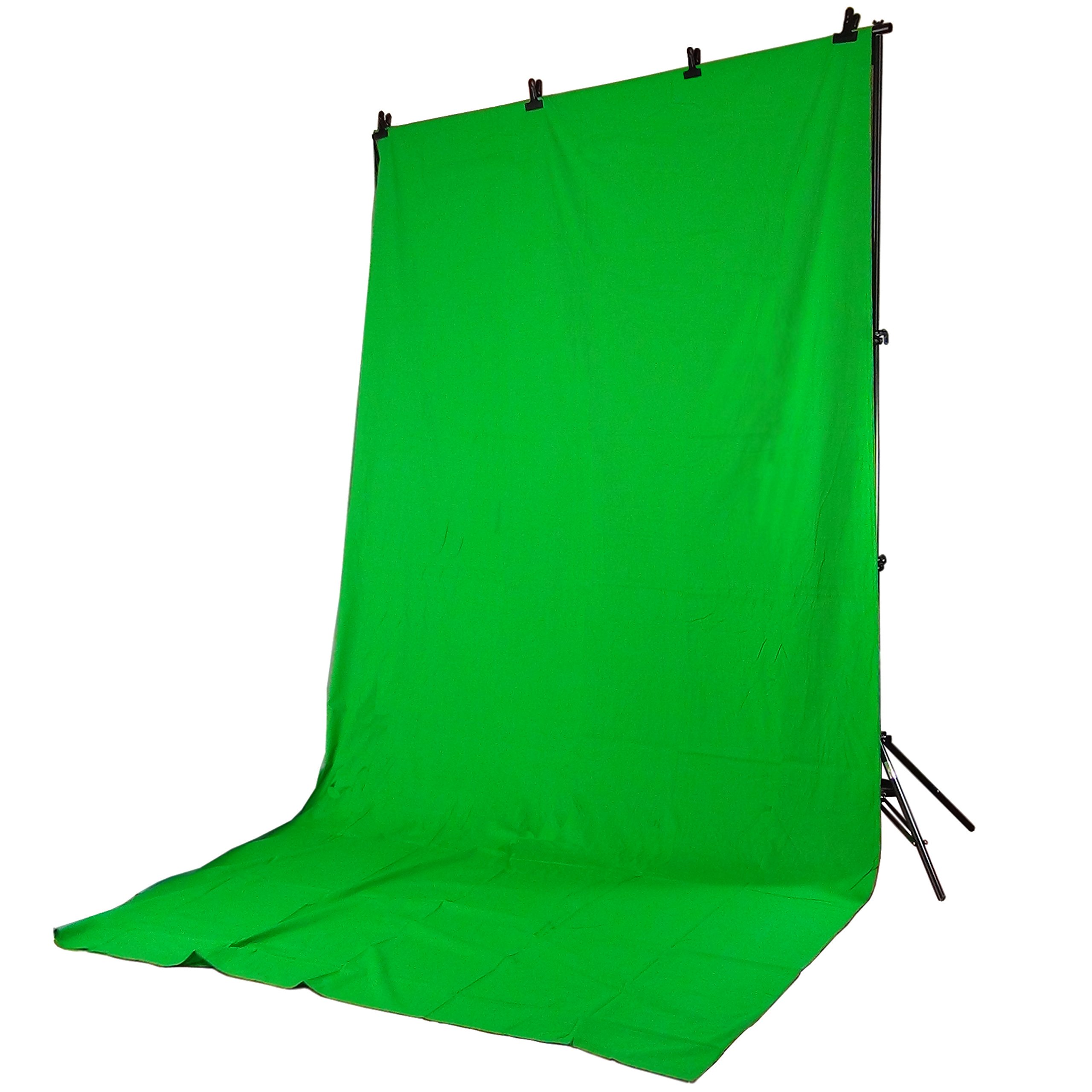 DYNASUN Sfondo per studio fotografico professionale, in alluminio, 2,8 x 4 m, verde/nero, 15041 FS901+W004