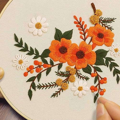 Miniatura 6 de BREENHILL Kit de bordado para principiantes con patrones de bordado