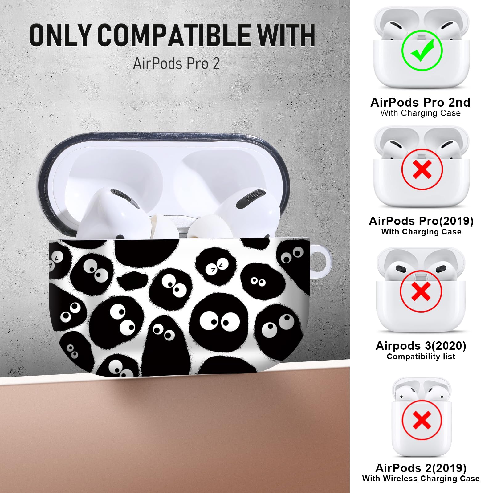 Amazon.com: Gedicht for Airpods Pro 2nd Generation Case Cute