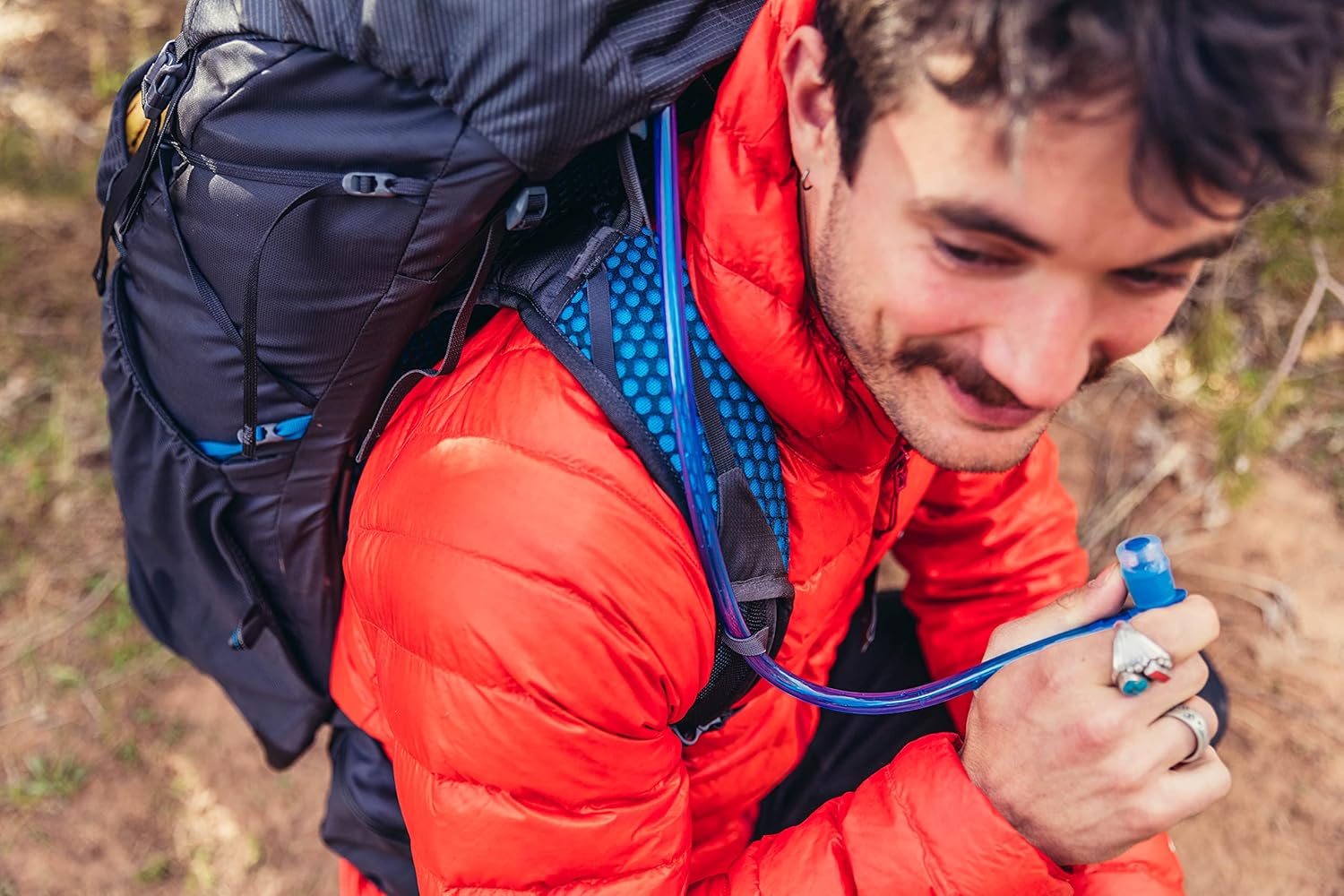 Gregory Focal 58L Unisex Ultralight Backpacking Pack with Freefloat Suspension, Aluminum Frame, Ventilated Backpanel, Large, Ozone Black