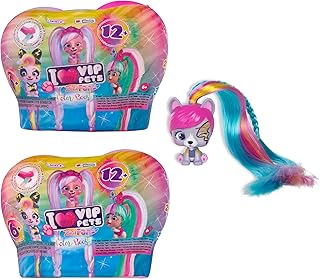 IMC Toys VIP Pets Mini Fans Color Boost S2 2-Pack - Includes 6+ Surprise Accessories| Kids Age 3+