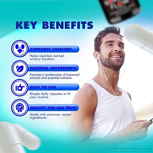 Miniatura 4 de Flow Care Pro - Apoyo oficial para la salud de la próstata y la vejiga con ingredientes naturales para el flujo urinario, comodidad y sueño sin