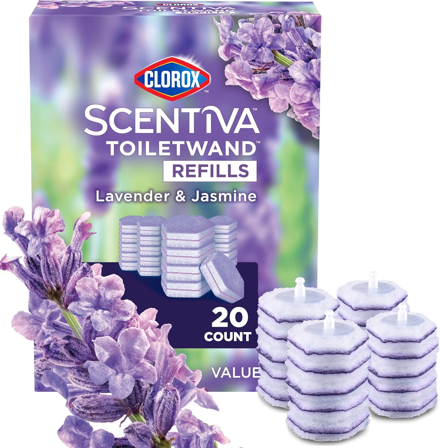 Clorox Scentiva ToiletWand Refills,...