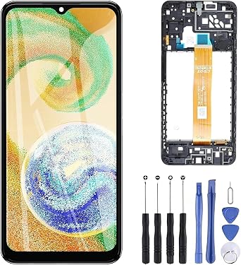 ZOETEC For A04s Screen Replacement for Samsung Galaxy A04s SM-A047F 6.5'' LCD Display Touch Screen Digitizer Full Assembly with Frame Repair Tools