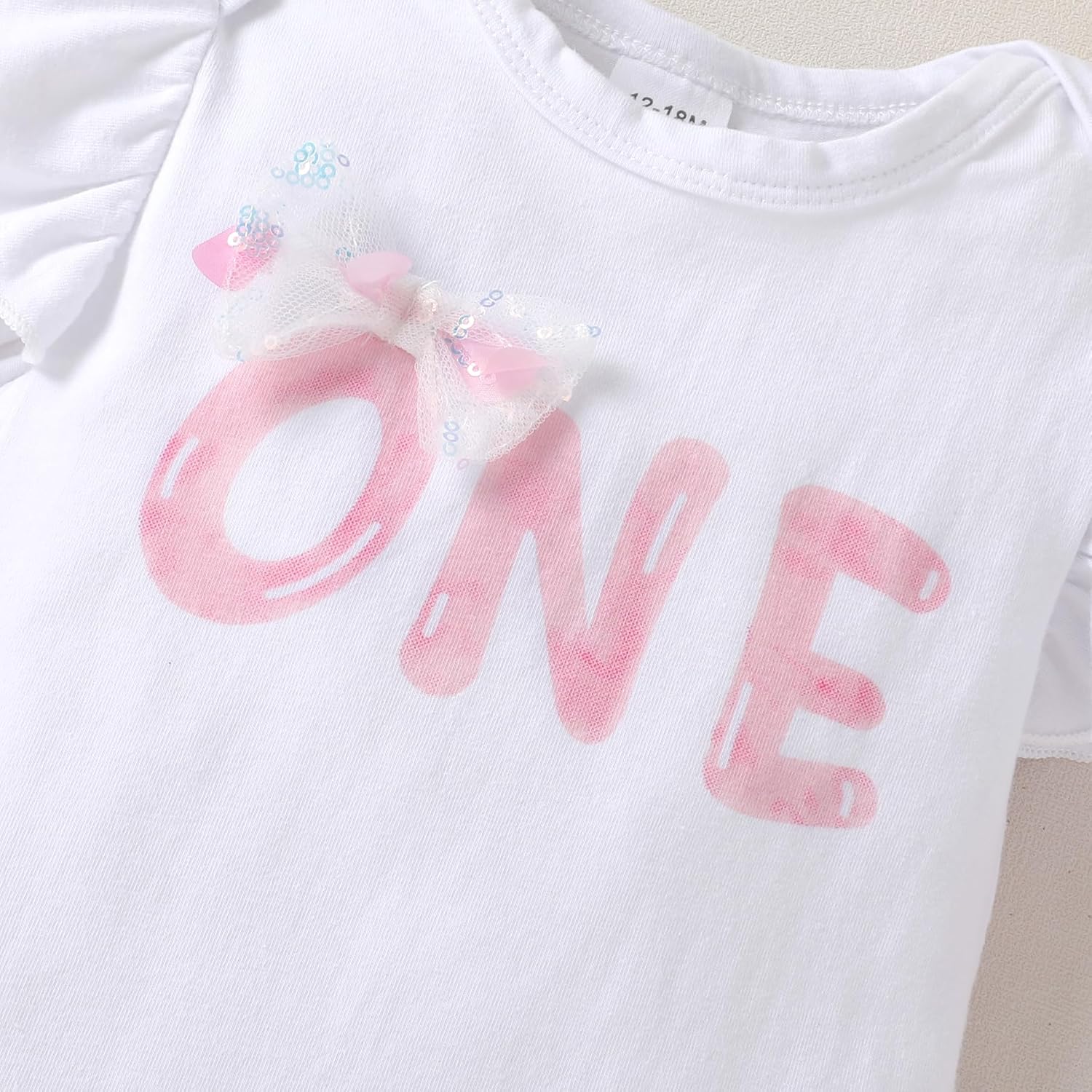 YOUNGER TREE Baby Girl 1st Birthday Outfits One Year Old Clothes Romper Tutu Cake Smash Skirt with Headband Baby Girl Gifts - Image 5