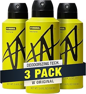 By Jake Paul Body Spray for Men, Odor Blocking, Body Deodorant, Long Lasting Protection, Original, 3.4 fl oz (Pack of 3)