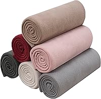 Vista 32 de Manta de Forro Polar a Granel, Mantas de Vellón de Color Sólido Ligeras Cálidas Suaves Acogedoras Aptas para Mascotas para Hogar Cama Sofá Sillón