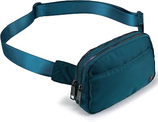Pander Store nylon fanny pack with five zipper pockets