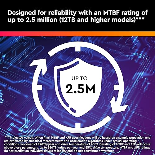 Miniatura 5 de Western Digital Disco duro interno WD Purple Pro Surveillance de 14 TB - SATA 6 Gbs, caché de 512 MB, 3.5" - WD141PURP