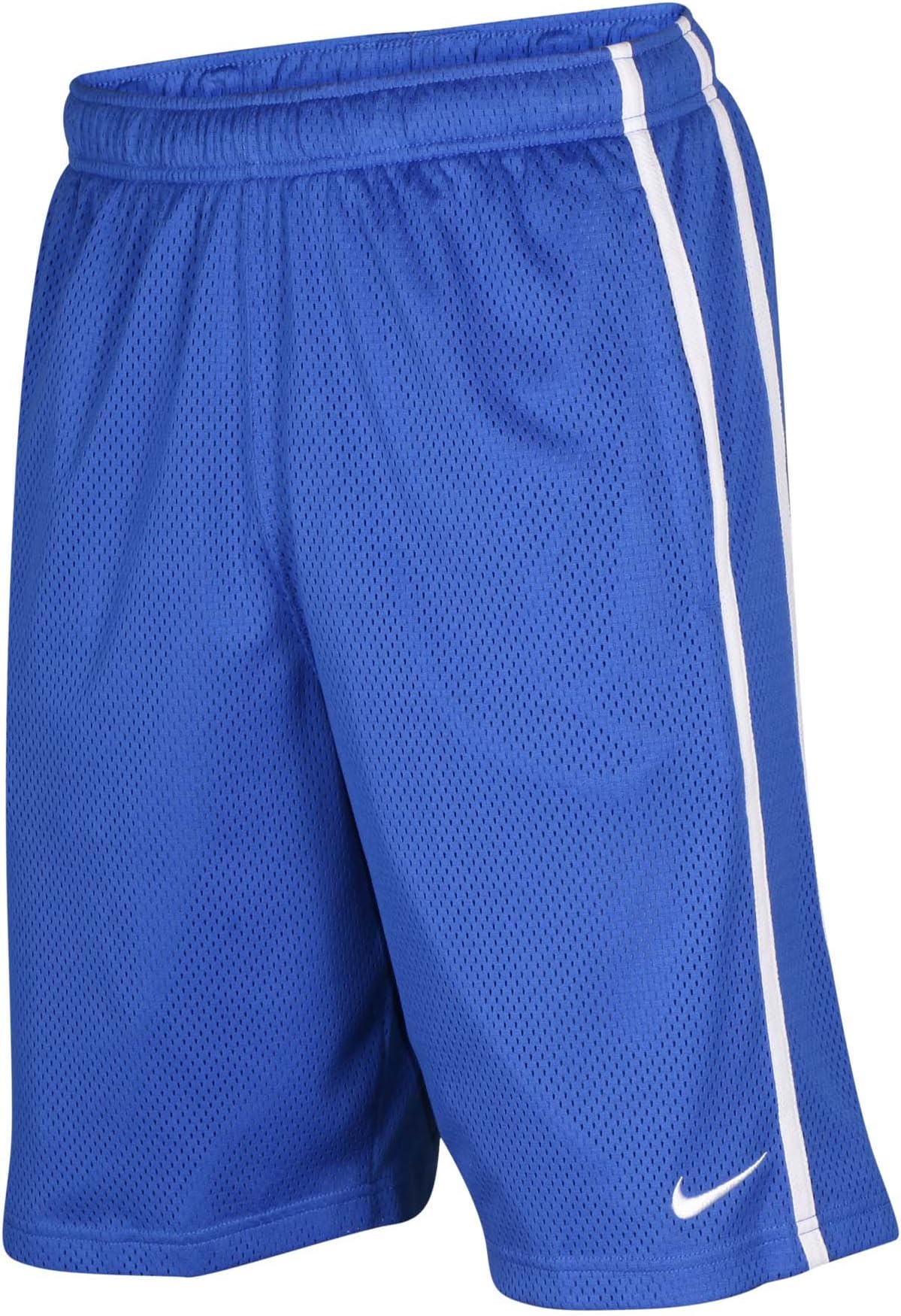 NIKE Mens Perforated Basketball Shorts Blue M