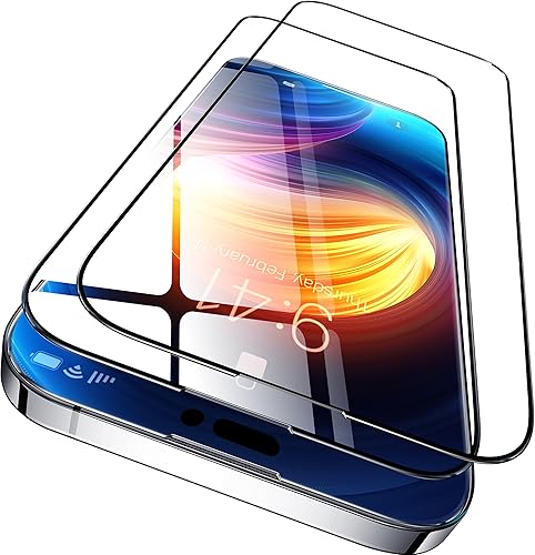 CASEKOO KooFilm - Protector de pantalla para iPhone 14 Pro Max Pantalla original Protección inastillable Vidrio templado dureza 9H, compatible con disponible en Yaxa Peru