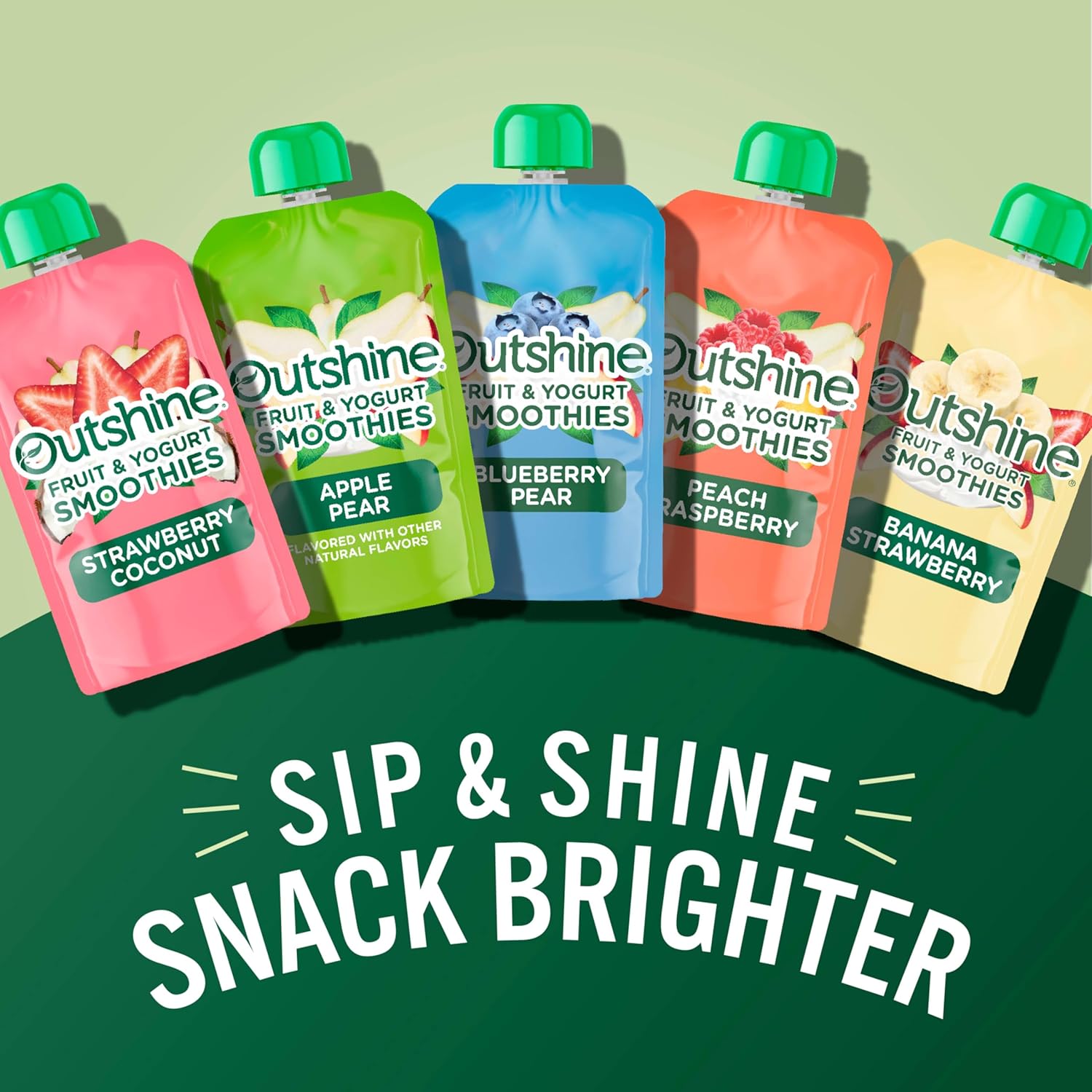Outshine Smoothie Fruit & Yogurt Smoothie Pouches - Strawberry Coconut (24 Pack)