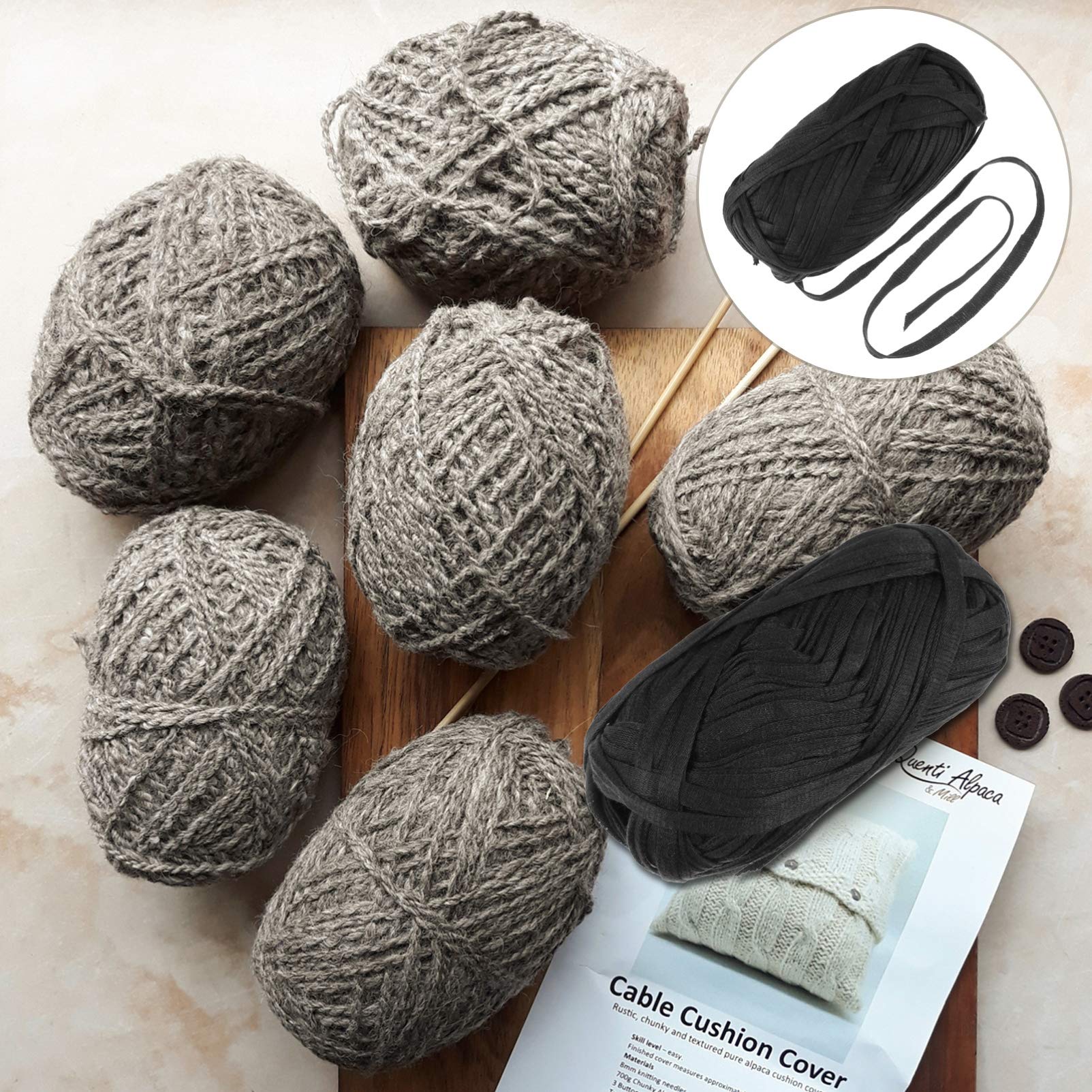 ERINGOGO DIY Craft Rope 1 Roll Acrylic Weaving Line Handmade Knitting Fabric for Decorative Rugs Bright