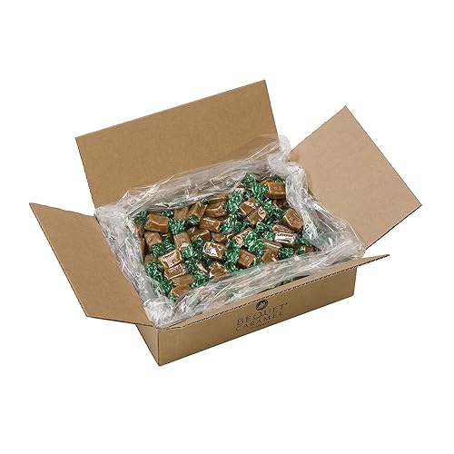 Béquet Caramelo - Caramelo de sal marina celta - Caramelo gourmet - Caramelo de caramelo salado envuelto individualmente - Hecho en Montana - Kosher