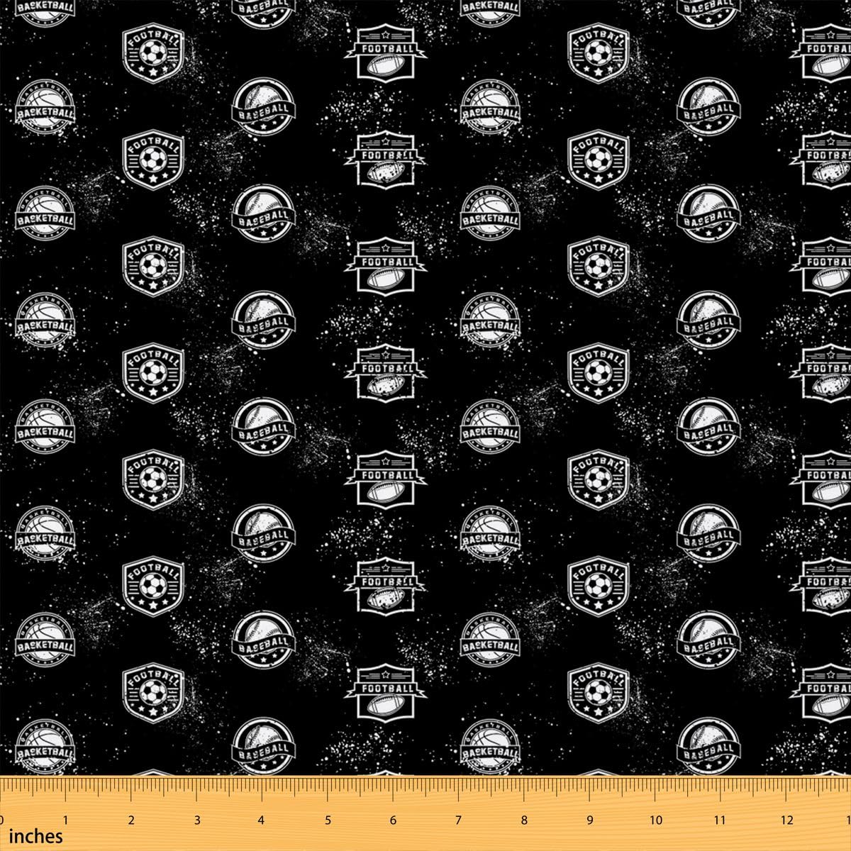 Homemissing Gioco di palla da calcio Tessuti Tapiceria da baseball morbida Tessuto 460x150cm per divano sedia cuscino Decorazione da calcio per fai da te progetti di cucitura artigianale Pallacanestro