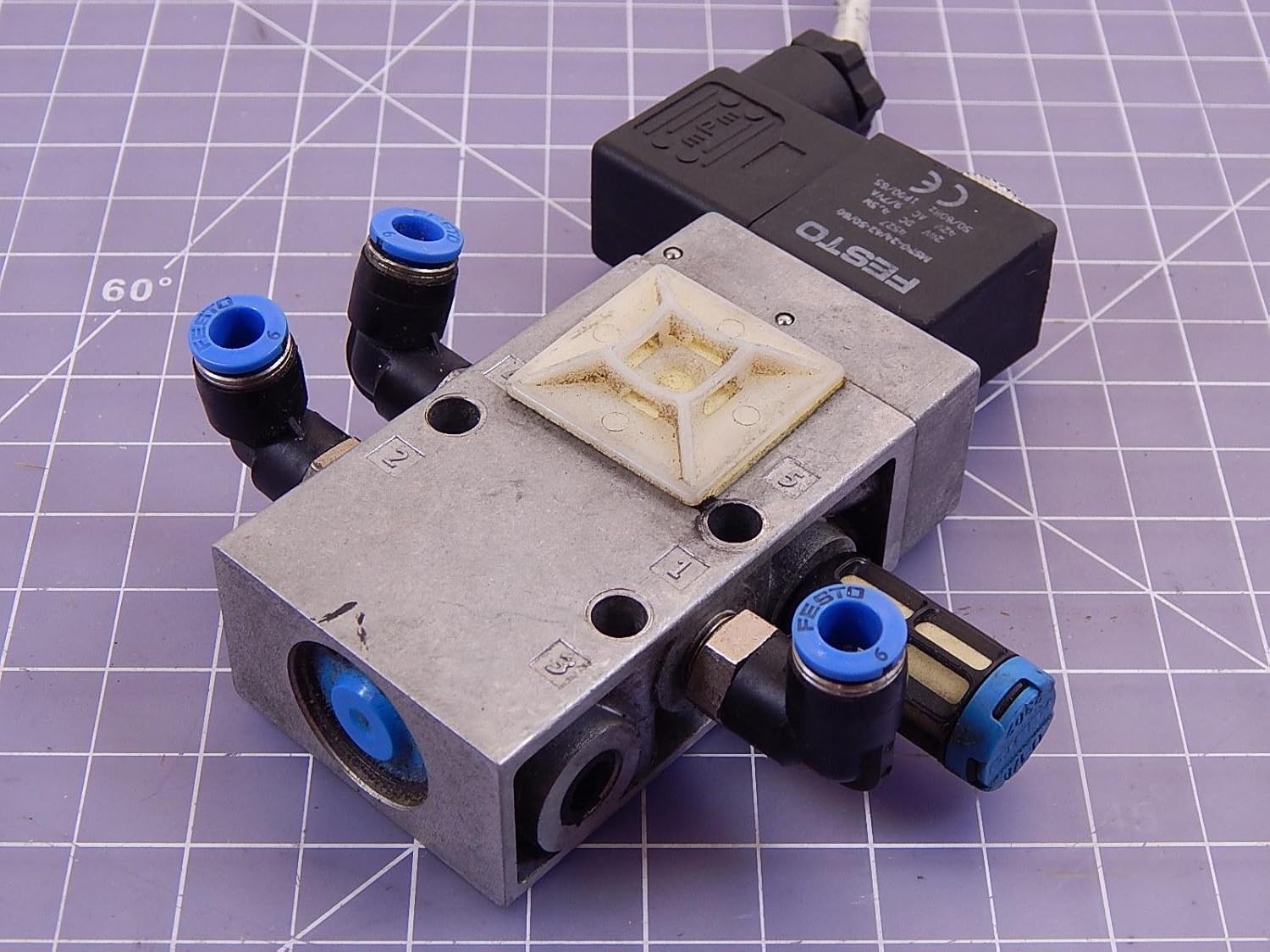 Festo MFH51/8 Solenoid Valve w/ Manual Override 10 Bar/145 PSI