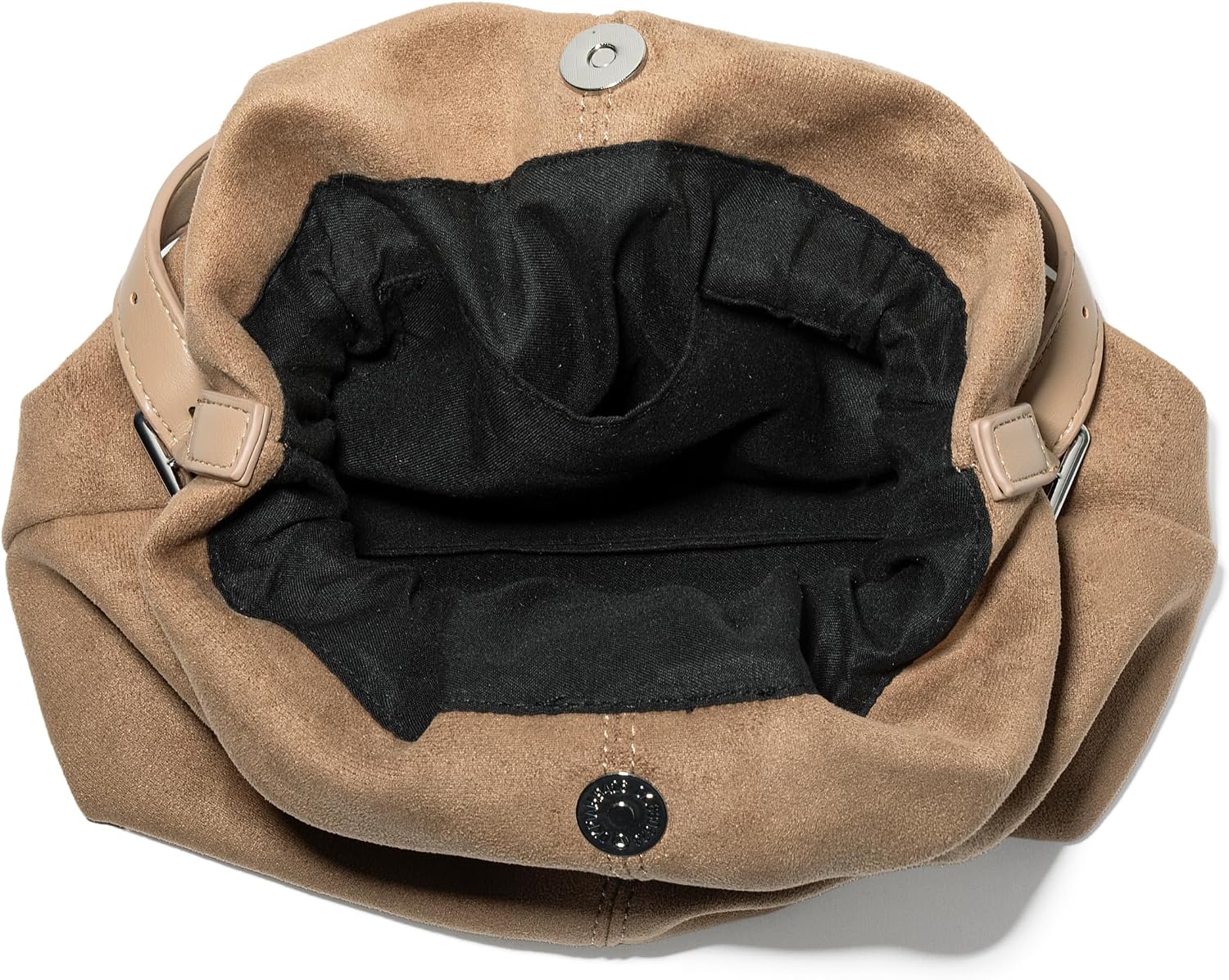 Suede Bucket Bags for Women Small Tote Shoulder Bag Handbags Chic Purses Satchel for Travel Work