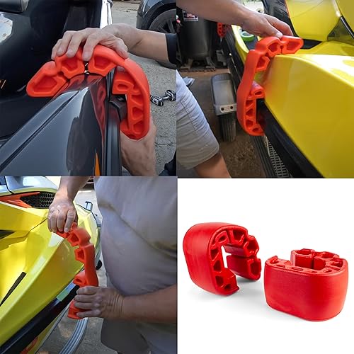 Miniatura 3 de Parachoquesguardabarros a presión para Sea-Doo 295100418 parachoques de moto acuática de material resistente al desgarro (naranja)