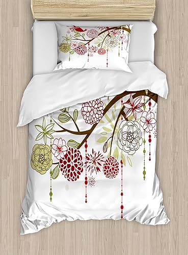 Miniatura 135 de Ambesonne Juego de funda de edredón de baloncesto, silueta de jugador de baloncesto, promoción de campeonato de competencia de atleta, juego de ropa