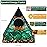 Hopeseed Orgone Pyramid for Positive Energy, Orgonite Natural Malachite&Obsidian Healing Crystals Pyramid for Reduce Stress Chakra Reiki Healing Meditation Cleanses The Mind and Boosts Confidence