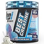 BPI Sports Best Creatine - Creatine Monohydrate Powder for Men & Women, Himalayan Salt - Strength, Pump, Endurance, Muscle Growth, Muscle Definition - No Bloat - Snow Cone - 50 servings - 10.58 Oz