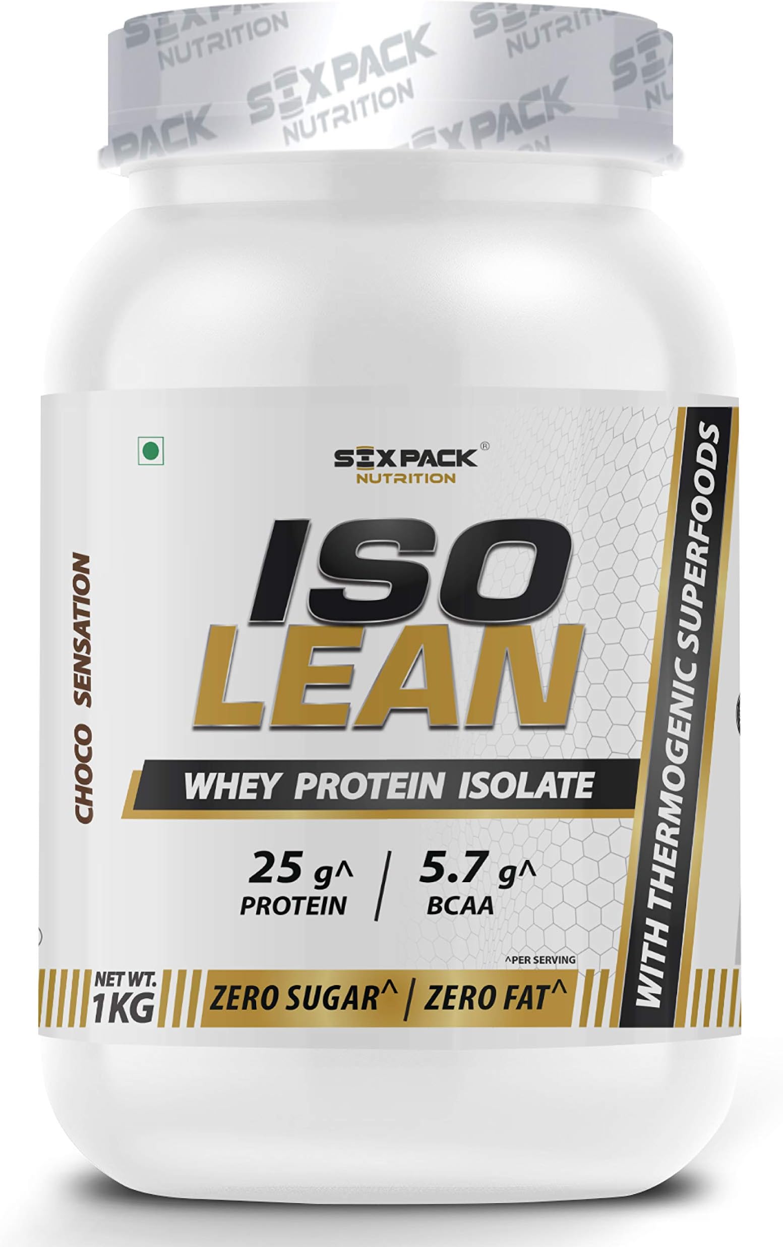 Six Pack Nutrition Iso Lean Whey Protein Isolate - 1 kg / 2.2 lbs (Choco Sensation)