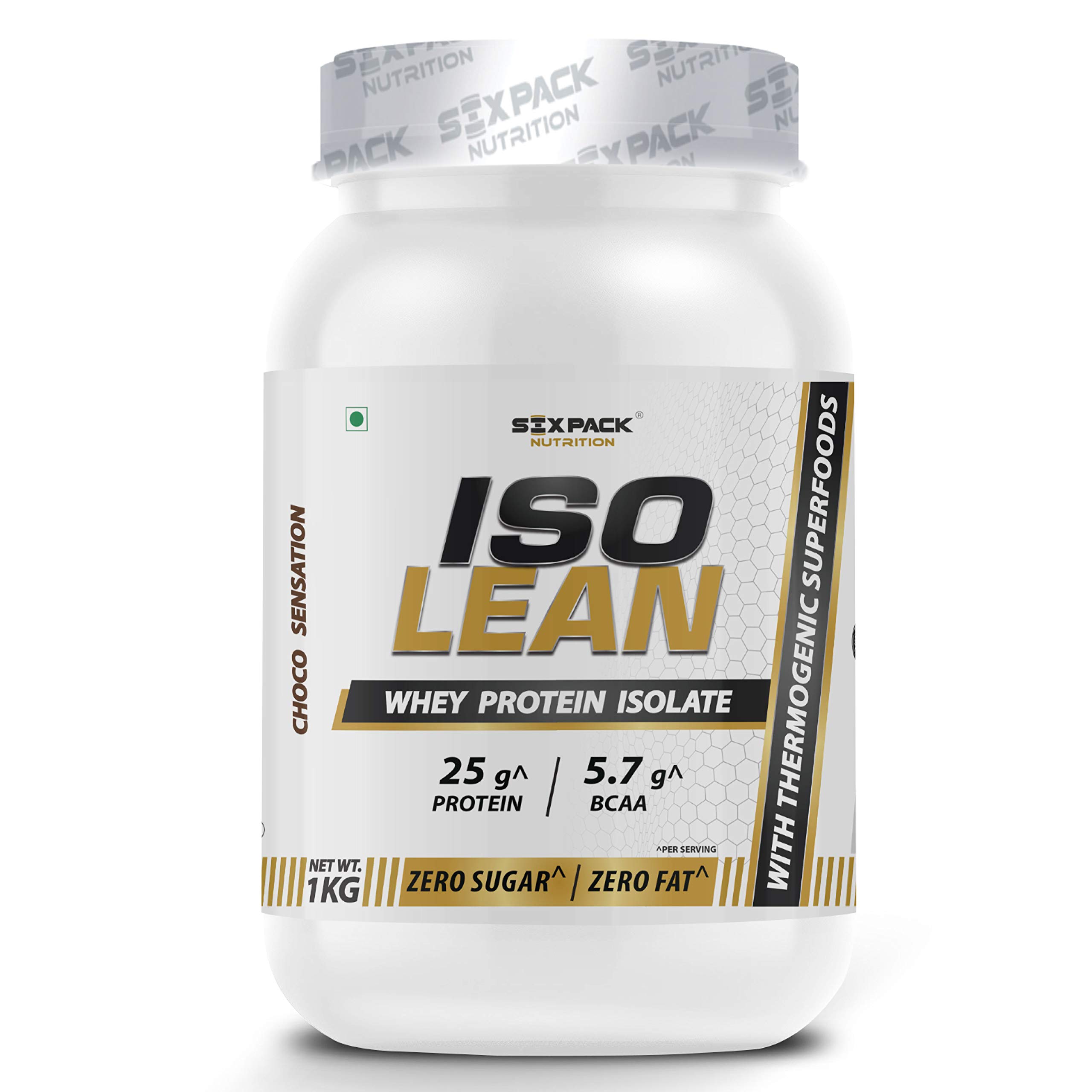 Six Pack Nutrition Iso Lean Whey Protein Isolate - 1 kg / 2.2 lbs (Choco Sensation)