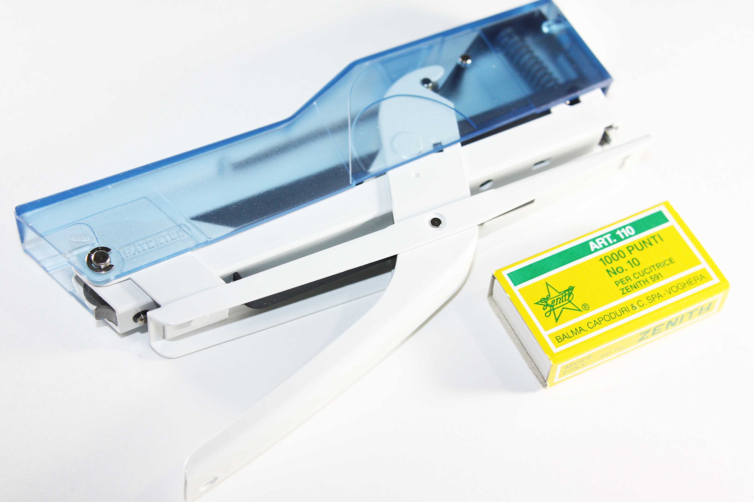 Amazon | ZENITH PLIER STAPLERS スケルトンブルー | ホチキス